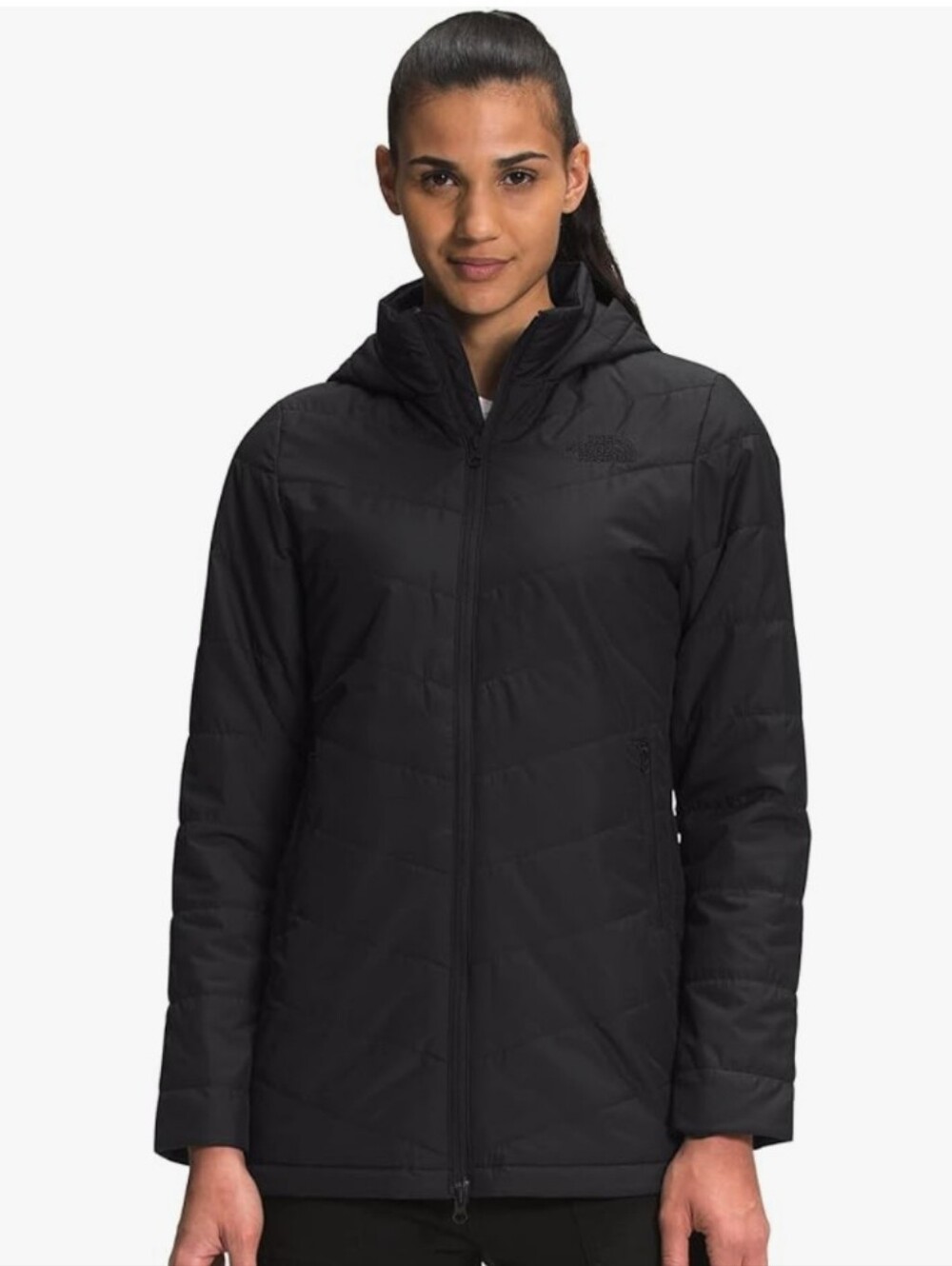 The North Face Women's Tamburello Hooded Puffer Parka Black large